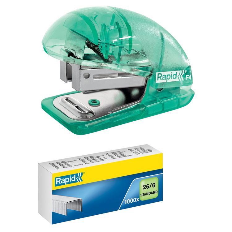 Produktbild: LEITZ Heftger&auml;t Rapid F4 Colour'Breeze bis 10 Blatt transparent gr&uuml;n