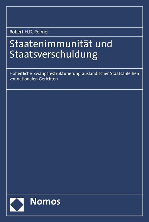 Produktbild: Staatenimmunit&auml;t und Staatsverschuldung