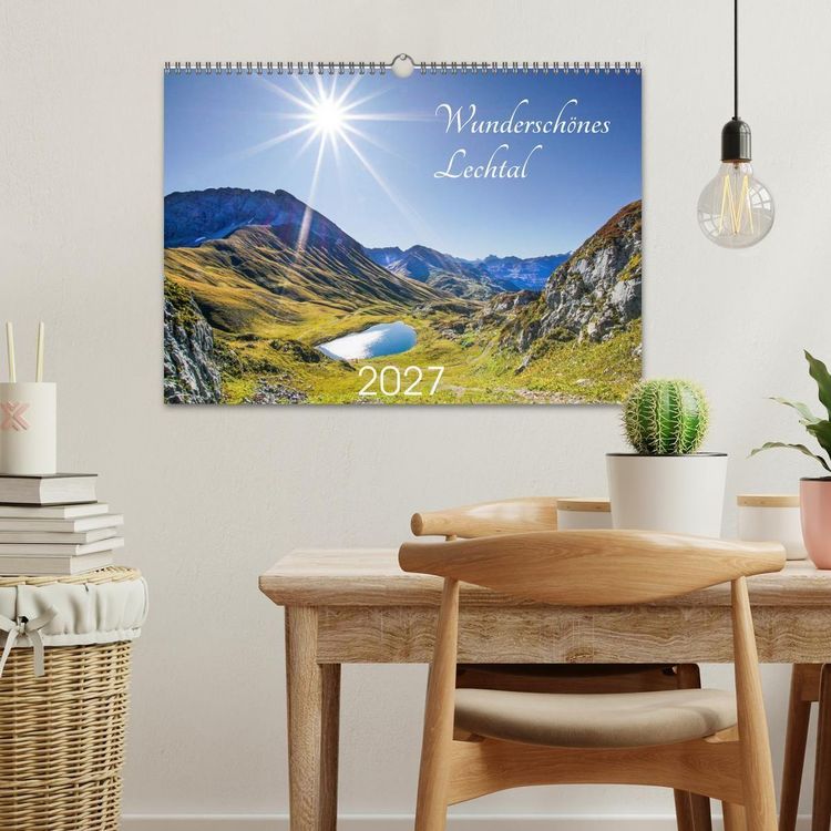 Produktbild: Wundersch&ouml;nes Lechtal (Wandkalender 2027 DIN A3 quer), CALVENDO Monatskalender