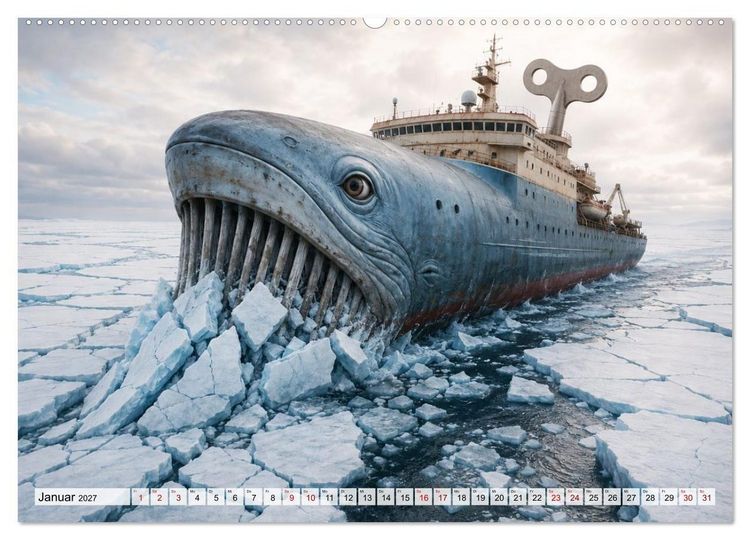 Produktbild: Aufgezogen und abgelegt (hochwertiger Premium Wandkalender 2027 DIN A2 quer), Kunstdruck in Hochglanz