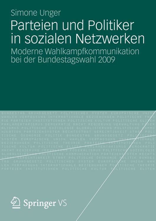 Produktbild: Parteien und Politiker in sozialen Netzwerken
