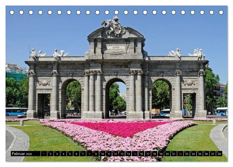 Produktbild: Madrid (Tischkalender 2026 DIN A5 quer), CALVENDO Monatskalender