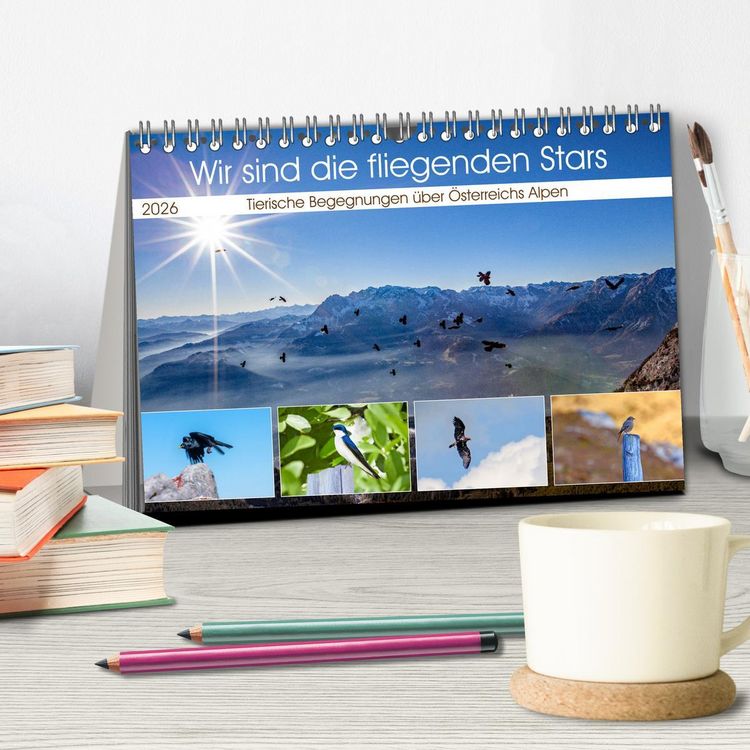 Produktbild: Wir sind die fliegenden Stars (Tischkalender 2026 DIN A5 quer), CALVENDO Monatskalender