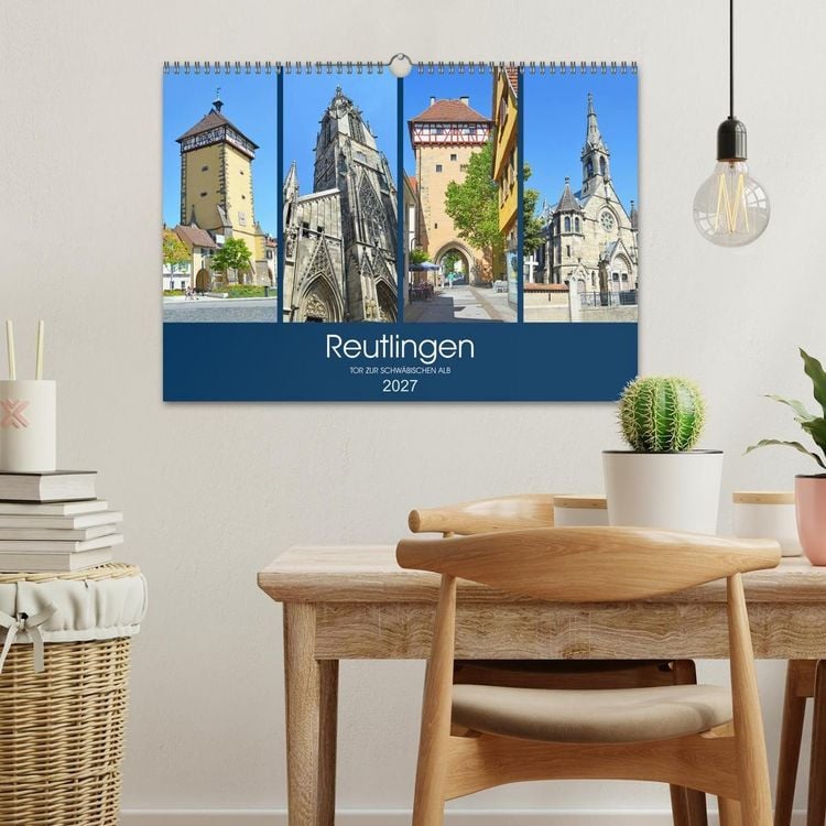 Produktbild: Reutlingen - Tor zur Schw&auml;bischen Alb (Wandkalender 2027 DIN A3 quer), CALVENDO Monatskalender