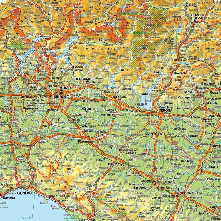 Produktbild: Schreibtischunterlage DUO, Schulhandkarte S&uuml;dtirol-Trentino 1:450.000