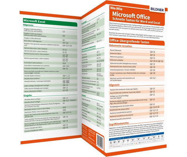 Produktbild: Microsoft-Office - Schnelle Tasten f&uuml;r Word und Excel