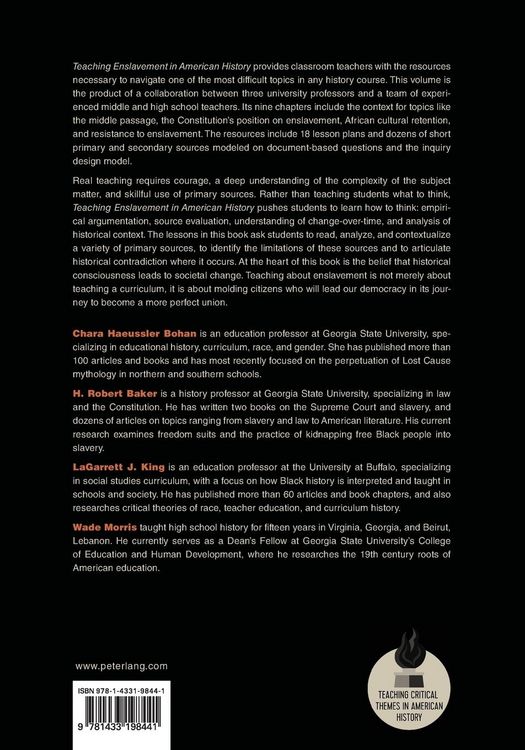Produktbild: Teaching Enslavement in American History