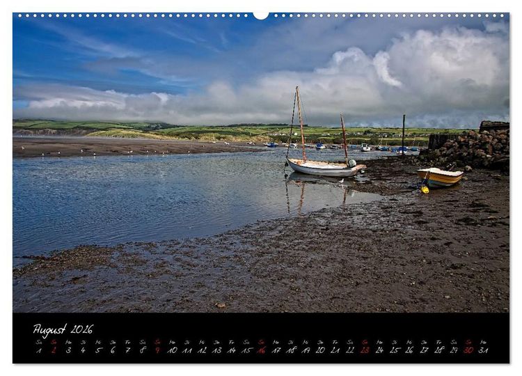 Produktbild: Wales - Pembrokeshire Coast Path (hochwertiger Premium Wandkalender 2026 DIN A2 quer), Kunstdruck in Hochglanz