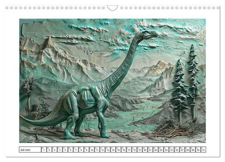 Produktbild: Wesen aus der Urzeit (Wandkalender 2026 DIN A3 quer), CALVENDO Monatskalender