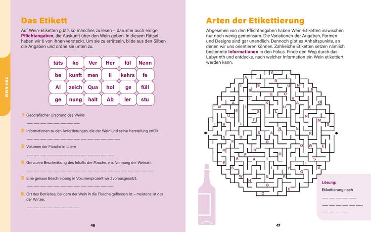Produktbild: Wein I Wissen in R&auml;tseln
