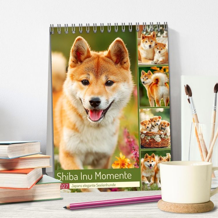 Produktbild: Shiba Inu Momente. Japans elegante Seelenhunde (Tischkalender 2027 DIN A5 hoch), CALVENDO Monatskalender