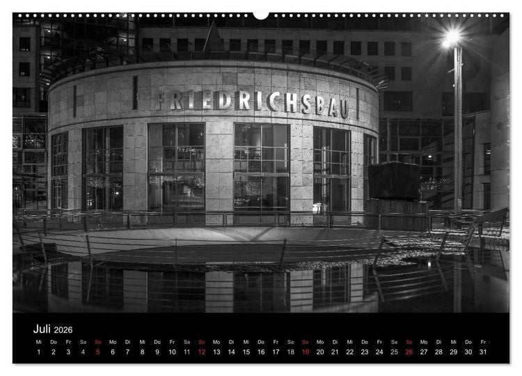 Produktbild: Stuttgart bei Nacht (hochwertiger Premium Wandkalender 2026 DIN A2 quer), Kunstdruck in Hochglanz