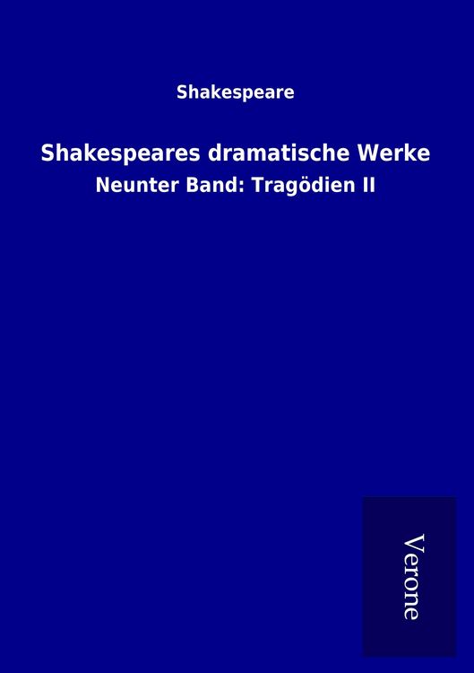 Produktbild: Shakespeares dramatische Werke