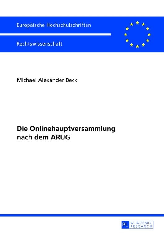 Produktbild: Die Onlinehauptversammlung nach dem ARUG