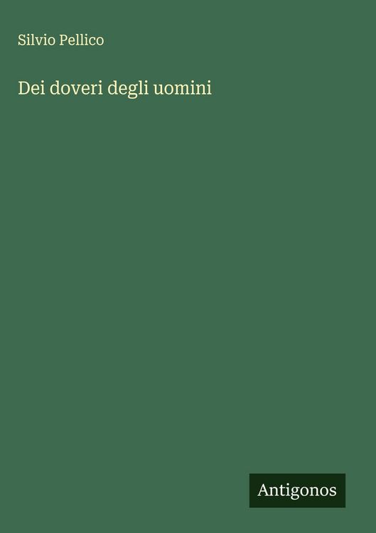 Produktbild: Dei doveri degli uomini
