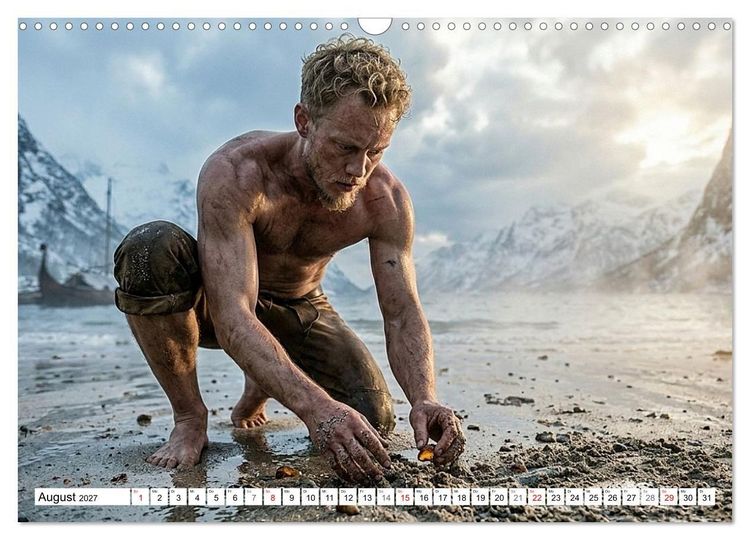 Produktbild: Echte Kerle &ndash; Wikinger (Wandkalender 2027 DIN A3 quer), CALVENDO Monatskalender