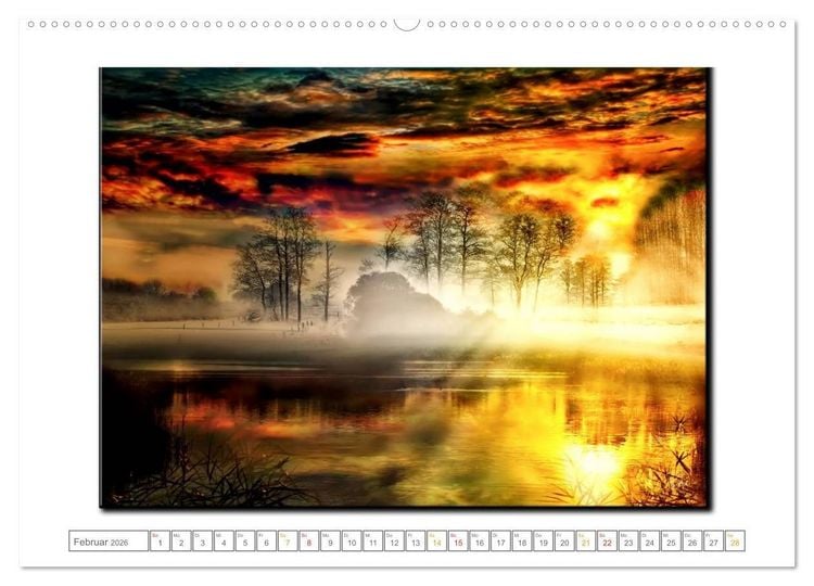 Produktbild: Zwischenzeiten - Zeiten zwischen Tag und Nacht (Wandkalender 2026 DIN A2 quer), CALVENDO Monatskalender