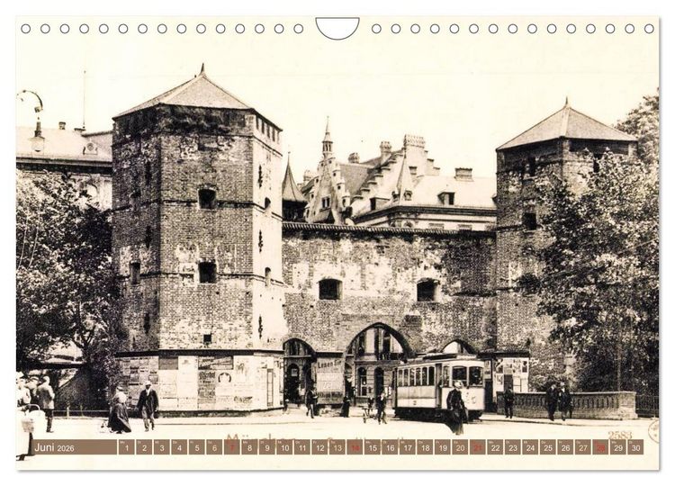 Produktbild: Spaziergang durch M&uuml;nchen &ndash; Die Stadt auf historischen Karten (Wandkalender 2026 DIN A4 quer), CALVENDO Monatskalender