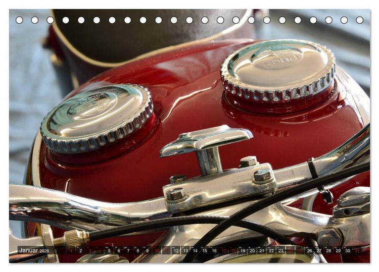 Produktbild: Puch 250 SGS Motorrad - Oldie aus &Ouml;sterreich (Tischkalender 2026 DIN A5 quer), CALVENDO Monatskalender