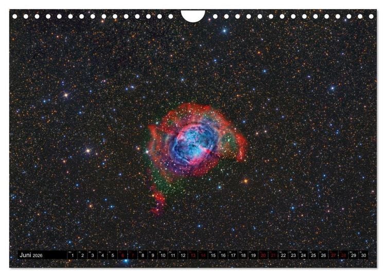 Produktbild: Galaktische Nebel (Wandkalender 2026 DIN A4 quer), CALVENDO Monatskalender