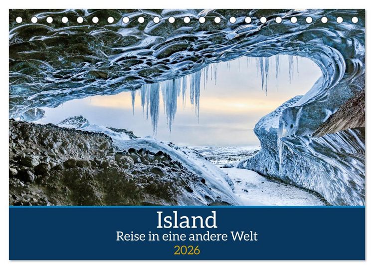 Produktbild: Island - Reise in eine andere Welt (Tischkalender 2026 DIN A5 quer), CALVENDO Monatskalender