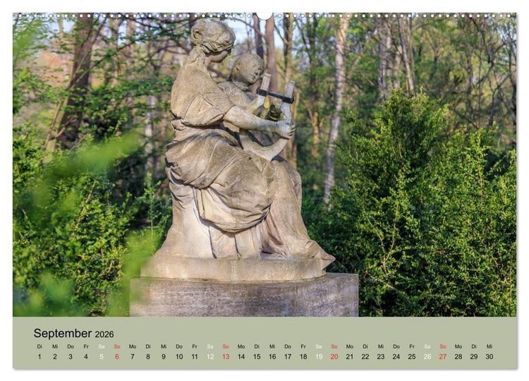 Produktbild: Gro&szlig;er Tiergarten Berlin - Von Dichtern und Komponisten (Wandkalender 2026 DIN A2 quer), CALVENDO Monatskalender
