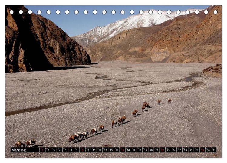 Produktbild: Nepal (Tischkalender 2026 DIN A5 quer), CALVENDO Monatskalender