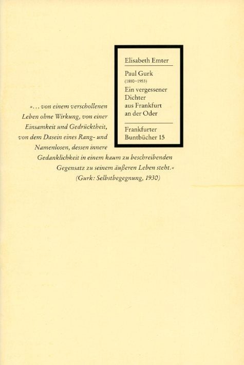 Produktbild: Paul Gurk (1880&ndash;1953)