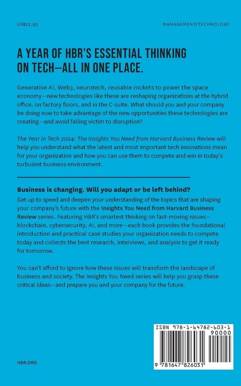 Produktbild: The Year in Tech, 2024: The Insights You Need from Harvard Business Review