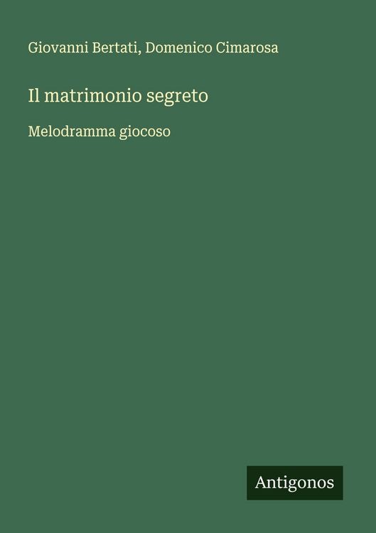 Produktbild: Il matrimonio segreto