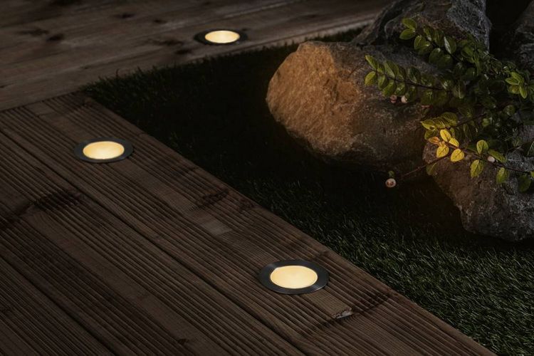 Produktbild: Paulmann P+S Floor insect friendly 94721 Beleuchtungssystem Plug & Shine LED-Gartenstrahler-Erweiterung LED 2 W Gold Silber