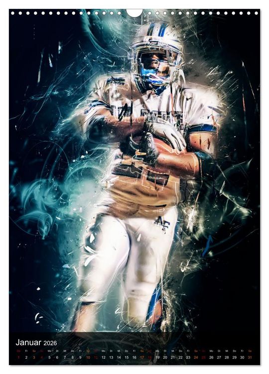 Produktbild: American Football - einfach faszinierend (Wandkalender 2026 DIN A3 hoch), CALVENDO Monatskalender