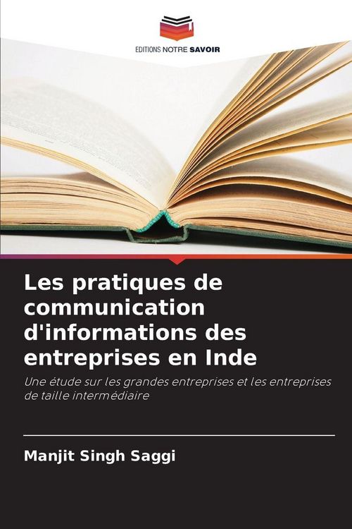 Produktbild: Les pratiques de communication d'informations des entreprises en Inde