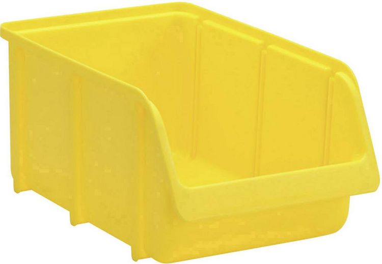 Produktbild: H&uuml;nersdorff 674200 Sichtlagerkasten (B x H x T) 207 x 155 x 332 mm Gelb 1 St.