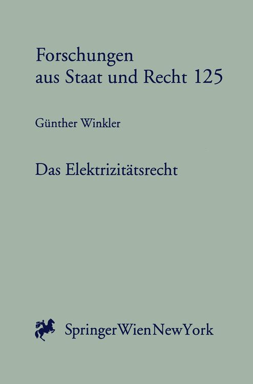 Produktbild: Das Elektrizit&auml;tsrecht