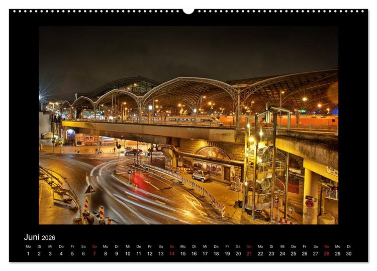 Produktbild: K&ouml;ln &ndash; Nachts 2026 (hochwertiger Premium Wandkalender 2026 DIN A2 quer), Kunstdruck in Hochglanz