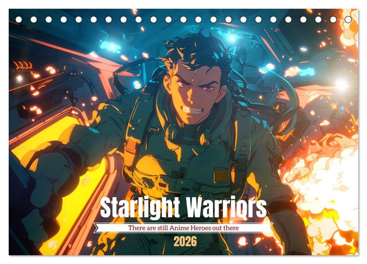 Produktbild: Starlight Warriors (Desk Calendar 2026 DIN A5 landscape), CALVENDO 12 Month DeskCalendar