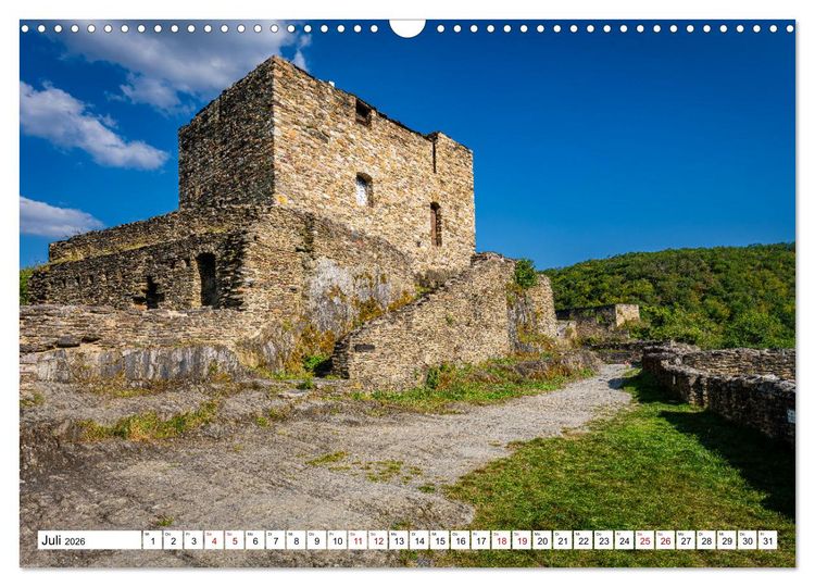 Produktbild: Burgen des Hunsr&uuml;cks (Wandkalender 2026 DIN A3 quer), CALVENDO Monatskalender