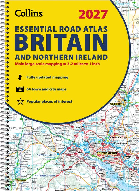 Produktbild: Collins Essential Road Atlas Britain and Northern Ireland 2027 (A4 Spiral)