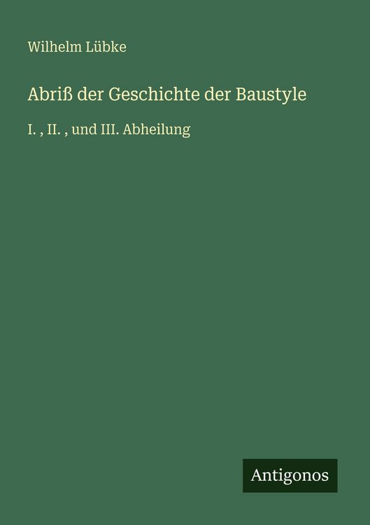 Produktbild: Abri&szlig; der Geschichte der Baustyle