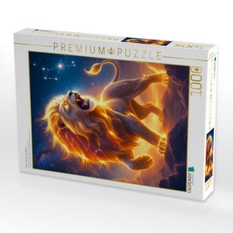 Produktbild: CALVENDO Puzzle L&ouml;we - Das Herz des Helden | 1000 Teile Lege-Gr&ouml;&szlig;e 64x48cm Foto-Puzzle f&uuml;r gl&uuml;ckliche Stunden