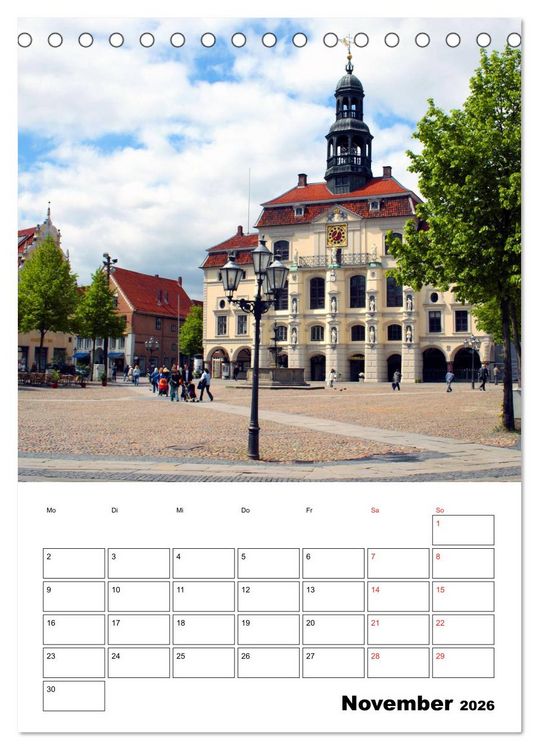Produktbild: L&uuml;neburg, von der sch&ouml;nsten Seite (Tischkalender 2026 DIN A5 hoch), CALVENDO Monatskalender