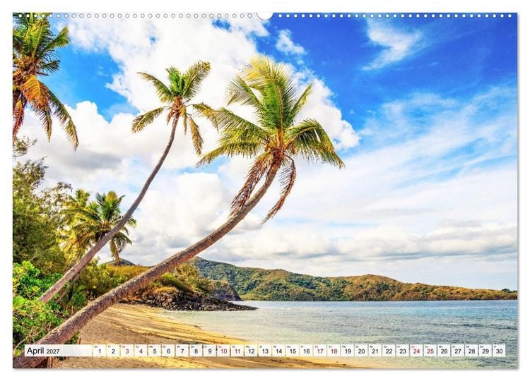 Produktbild: Summer Paradise Fiji (Wandkalender 2027 DIN A2 quer), CALVENDO Monatskalender