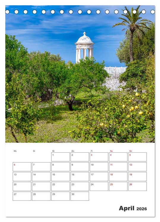 Produktbild: Mallorca - Traumhafte Insel auf der Sonnenseite (Tischkalender 2026 DIN A5 hoch), CALVENDO Monatskalender