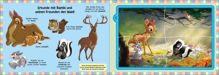 Produktbild: Disney: Mein erstes Puzzlebuch - Gro&szlig;e Puzzleteile f&uuml;r kleine H&auml;nde!