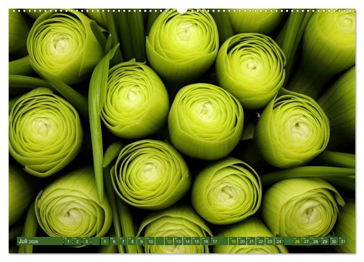 Produktbild: GR&Uuml;N - Gem&uuml;se und Obst - Knackig und Frisch (Wandkalender 2026 DIN A2 quer), CALVENDO Monatskalender