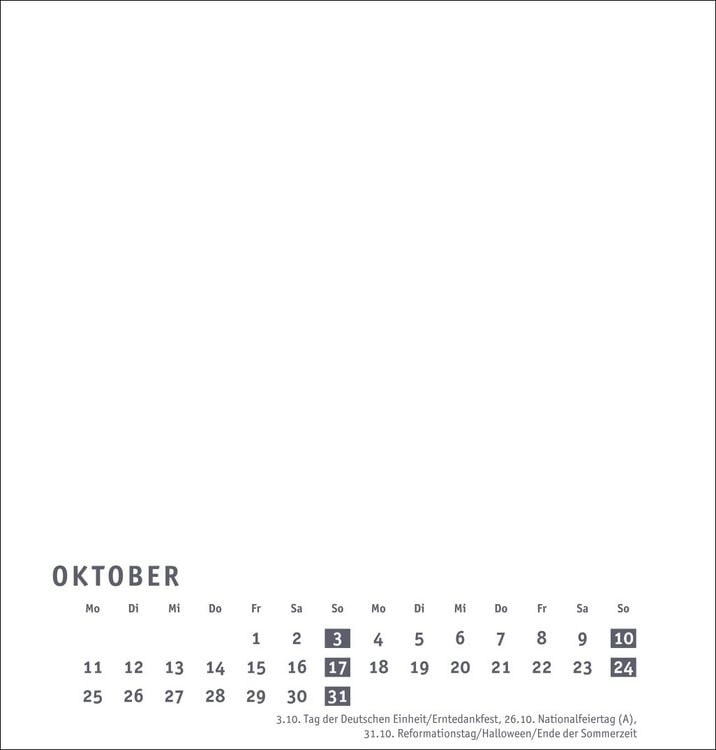 Produktbild: Premium-Bastelkalender wei&szlig; mittel 2027