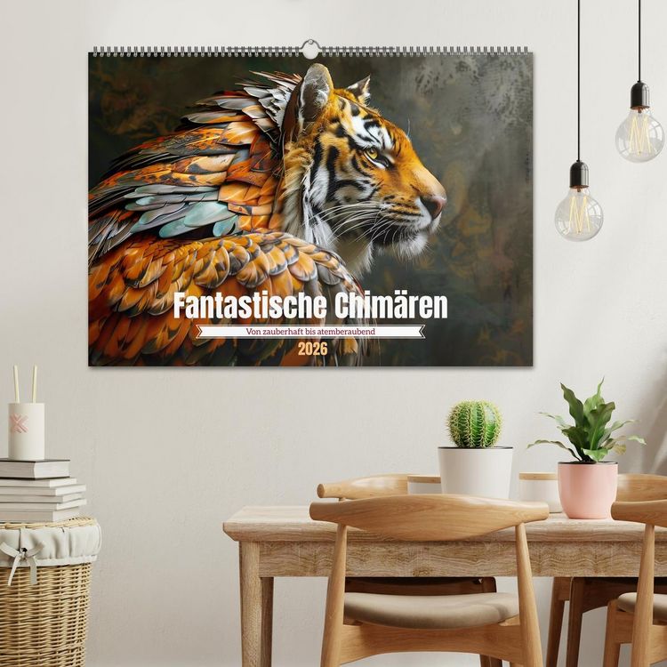 Produktbild: Fantastische Chim&auml;ren - von zauberhaft bis atemberaubend (Wandkalender 2026 DIN A2 quer), CALVENDO Monatskalender