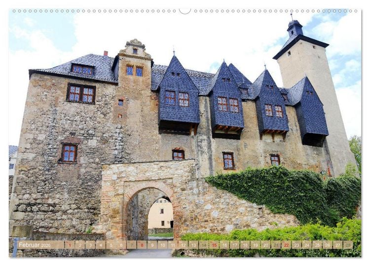 Produktbild: Rund um P&ouml;&szlig;neck - Im Saale-Orla-Kreis (hochwertiger Premium Wandkalender 2026 DIN A2 quer), Kunstdruck in Hochglanz