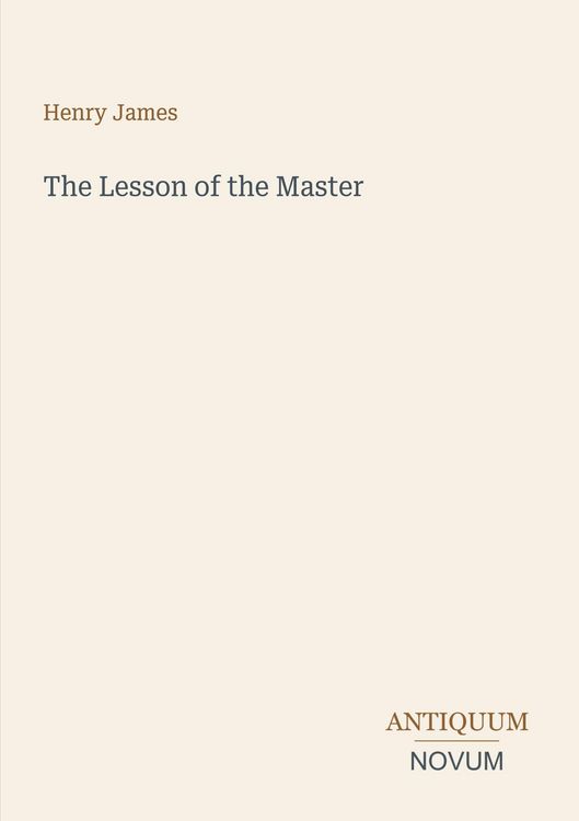 Produktbild: The Lesson of the Master